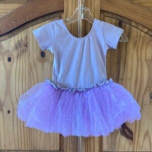 Girls Zaclotre purple stars tutu dress costume - size 6/8